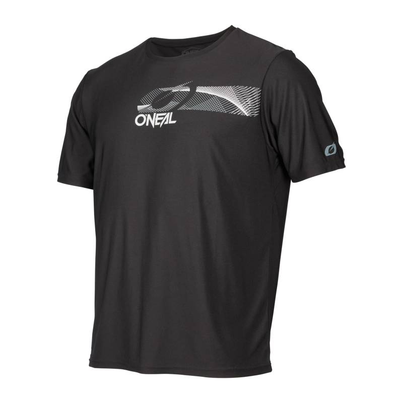 O'NEAL | Mountainbike-Shirt | MTB Mountainbike DH Downhill FR Freeride | Atmungsaktives Material, Schnell trocknend, antibakteriell | Slickrock Jersey V.23 | Erwachsene | Schwarz Grau | Größe M von O'NEAL