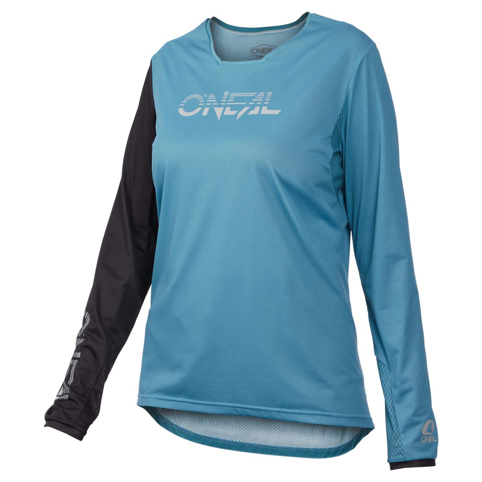 O'NEAL | Mountainbike-Trikot | MTB Mountainbike DH Downhill Freeride | Atmungsaktives Material, maximale Bewegungsfreiheit | Element FR Women´s Jersey Hybrid V.23 | Damen | Hell-Blau Schwarz | L von O'NEAL