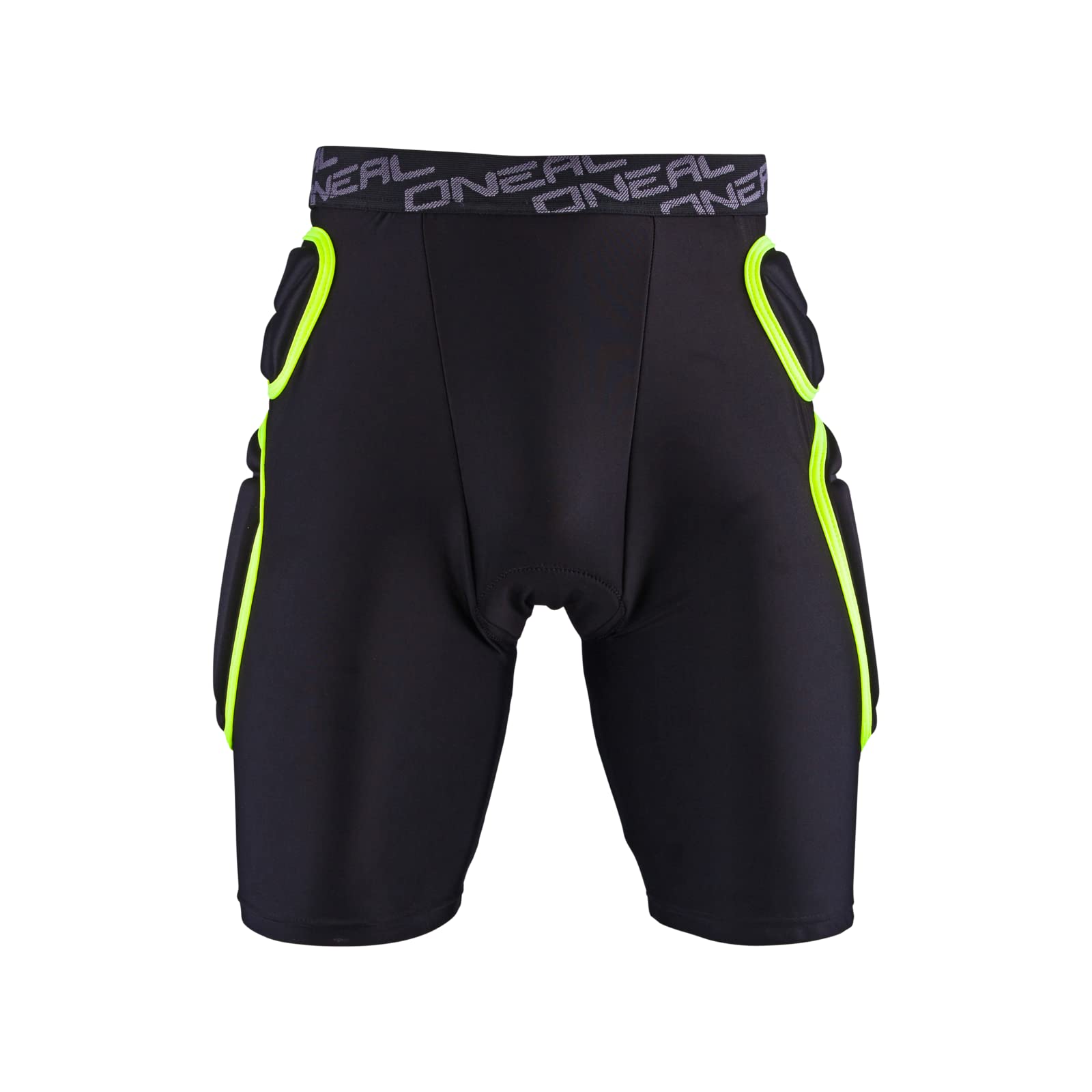 O'NEAL | Protektoren-Hose | Motocross Enduro Motorrad | Beständiger High-Density Eva Schaum, Integrierte Belüftungspads, elastischer Taillenbereich | Trail Short | Erwachsene | Schwarz Lime | Größe L von O'NEAL