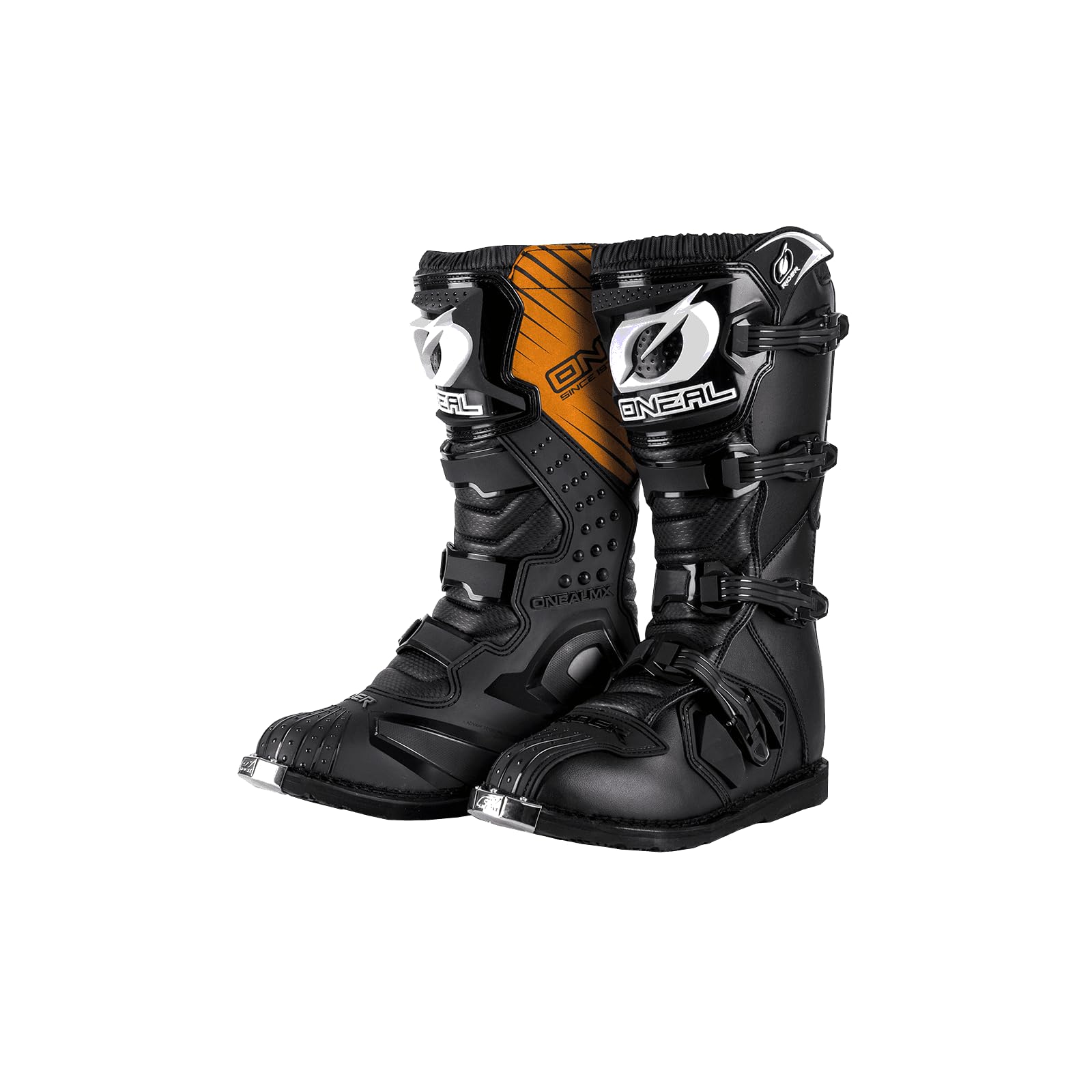 O'NEAL | Motocross-Stiefel | MX Enduro | Sohlenschutz aus Metall, Bequemes Air-Mashgewebe, leicht verstellbare Verschlussschnallen | Rider Boot EU | Erwachsene | Schwarz | Größe 43/10 von O'NEAL