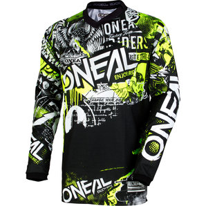 O'Neal Element Youth Attack Kindershirt Schwarz Gelb von O'Neal