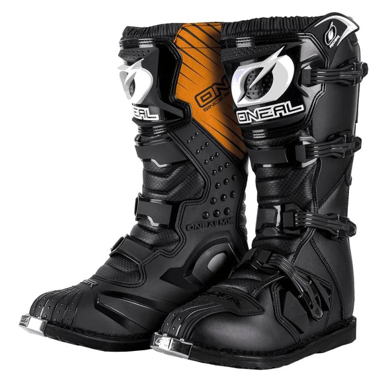 O'NEAL | Motocross-Stiefel | MX Enduro | Sohlenschutz aus Metall, Bequemes Air-Mashgewebe, leicht verstellbare Verschlussschnallen | Rider Boot EU | Erwachsene | Schwarz | Größe 42/9 von O'NEAL