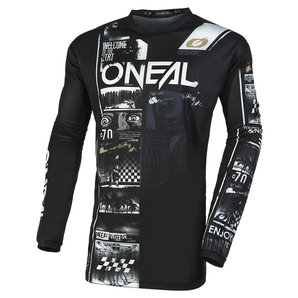 O'Neal Element Attack Kids Jersey Schwarz Weiss von O'Neal