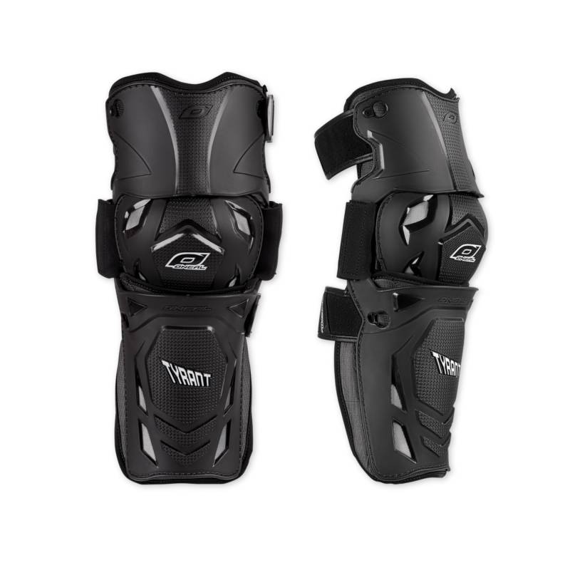 O'NEAL Knieprotektor | Tyrant MX Knee Guard Knieschoner MTB & MX I MX Enduro Motocross I Knieschützer für Knie, Schienbein & Oberschenkel I Schwarz I Größe L/XL von O'NEAL