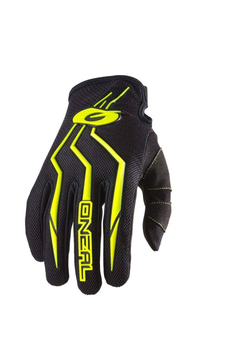 O'NEAL | Fahrrad- & Motocross-Handschuhe | MX MTB Mountainbike Enduro Motorrad | Sichere Passform, Ergonomische Polsterung, TPR-Streifen | Element Glove | Erwachsene | Schwarz Neon Gelb | Größe M von O'NEAL