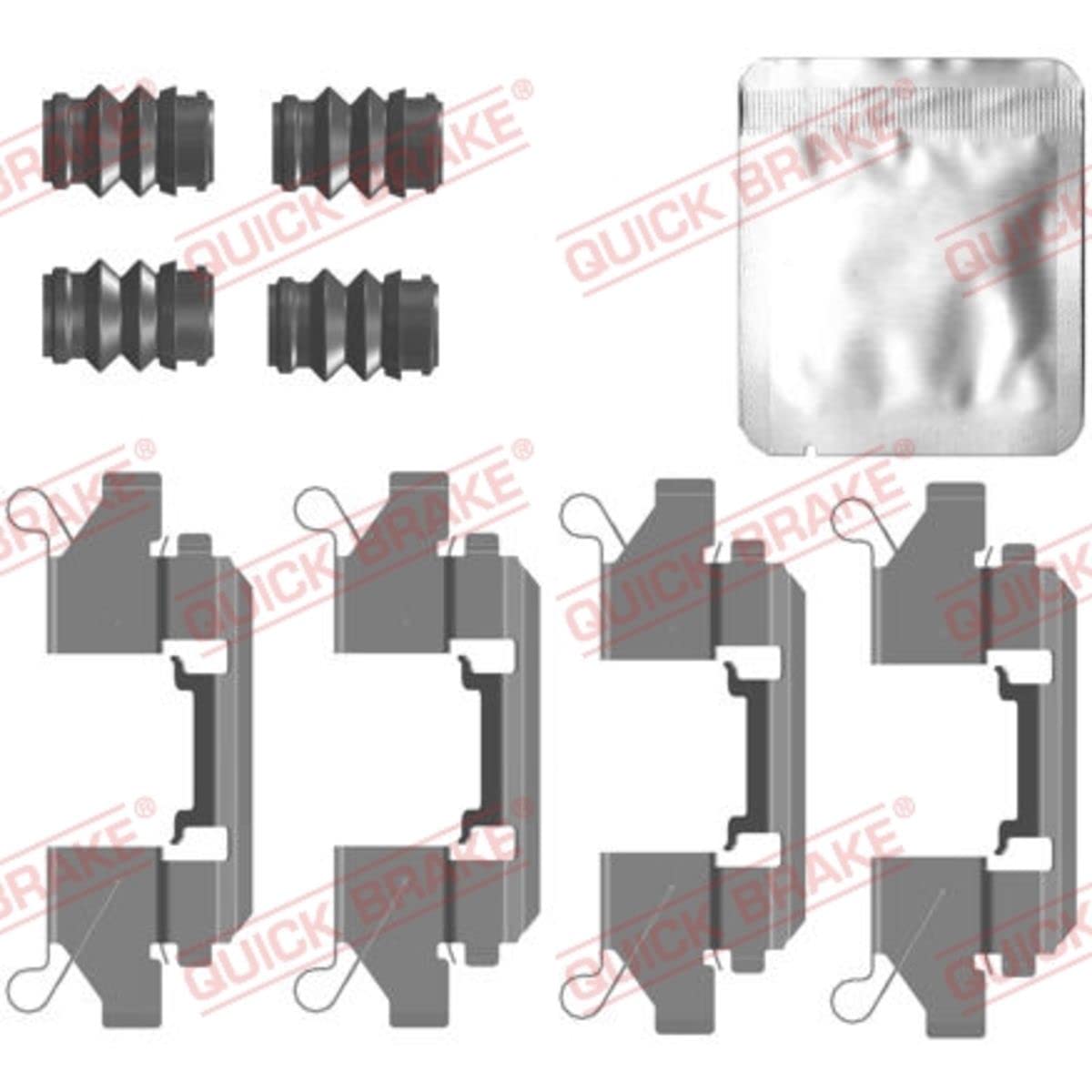 Zubehörsatz Bremsbeläge Vorne von Quick Brake (109-0111) Zubehörsatz Bremsanlage von O.J.D. QUICK BRAKE