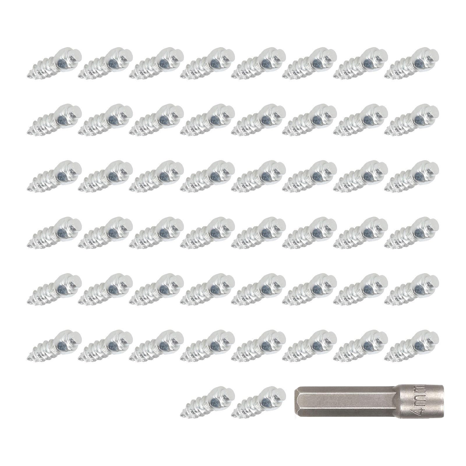 Antislip Reifenschrauben 50pcs Schneekette Reifenstollen Motorradspikes Schneekette Reifenschuh Schraubenschnee Ketten Reifen Spikes von OAJABBGE