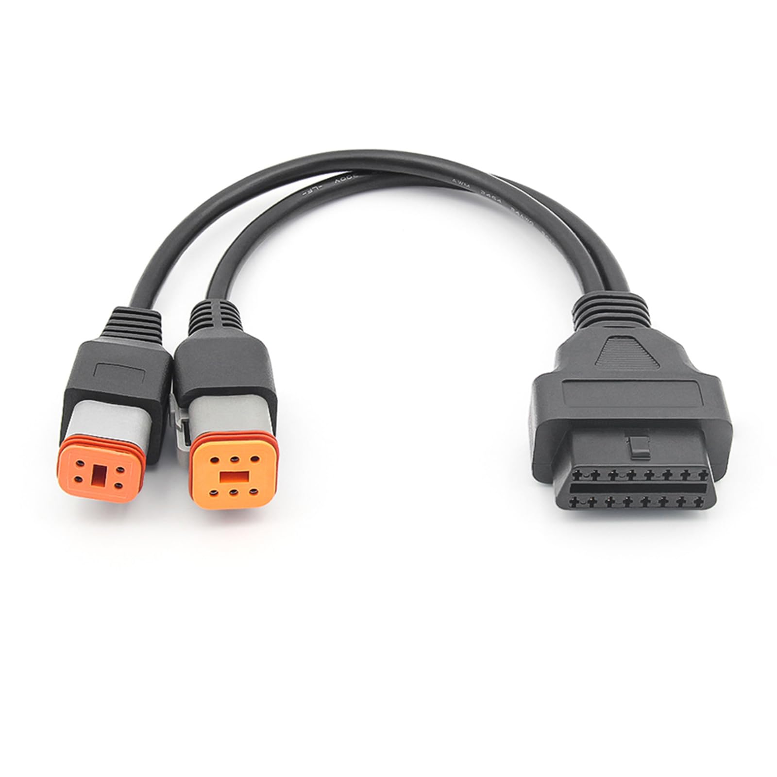 OAJABBGE Diagnosescanner Kabeladapter Für 6 + 4-Pin Stecker Schnelles Datenübertragungstool Echtzeit Datenübertragung von OAJABBGE