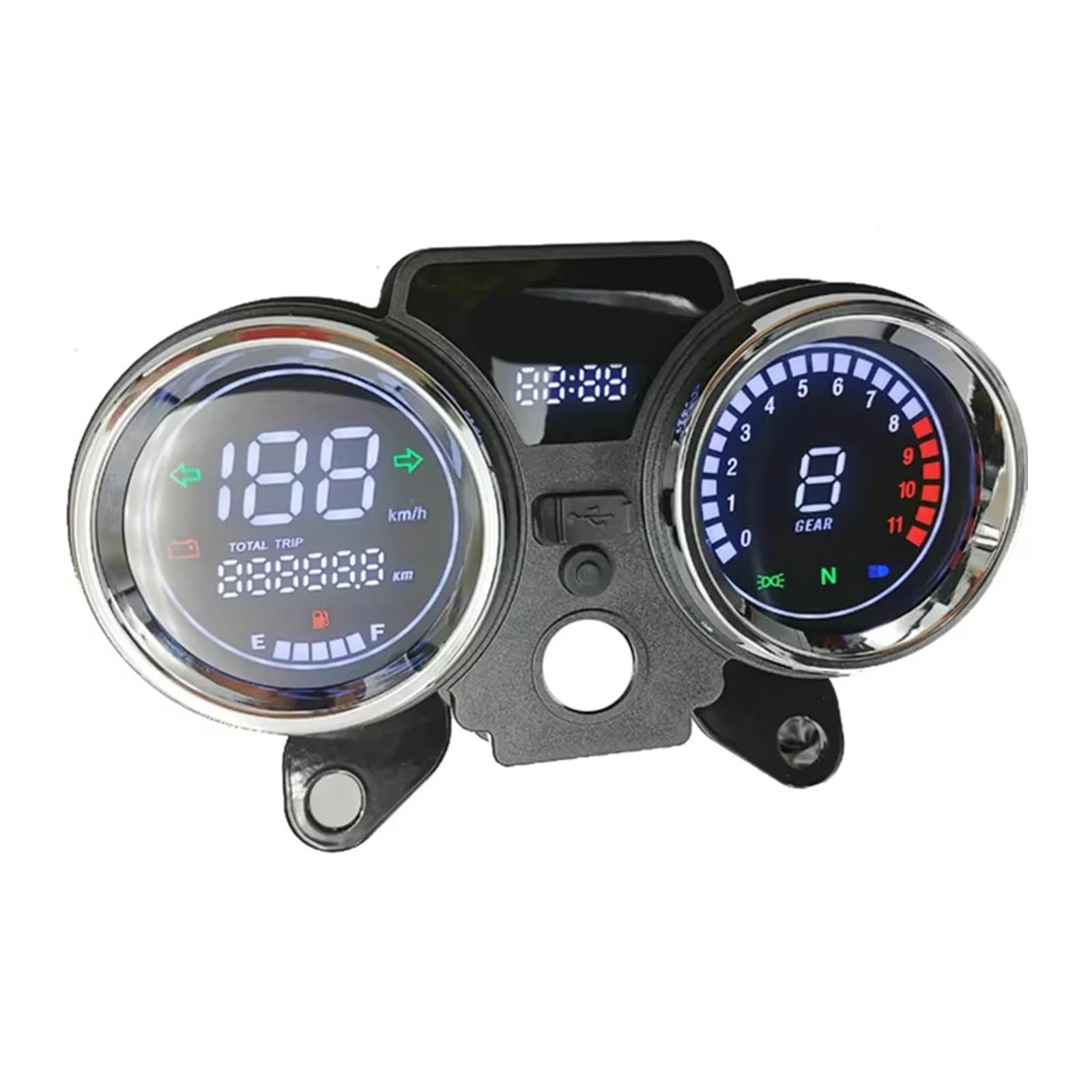 OAJABBGE Wasserdichter Armaturenbrett Kilometerzähler Geschwindigkeitsmessinstrument Tachometer Für RC250 150Gato 250cc Fahrer von OAJABBGE