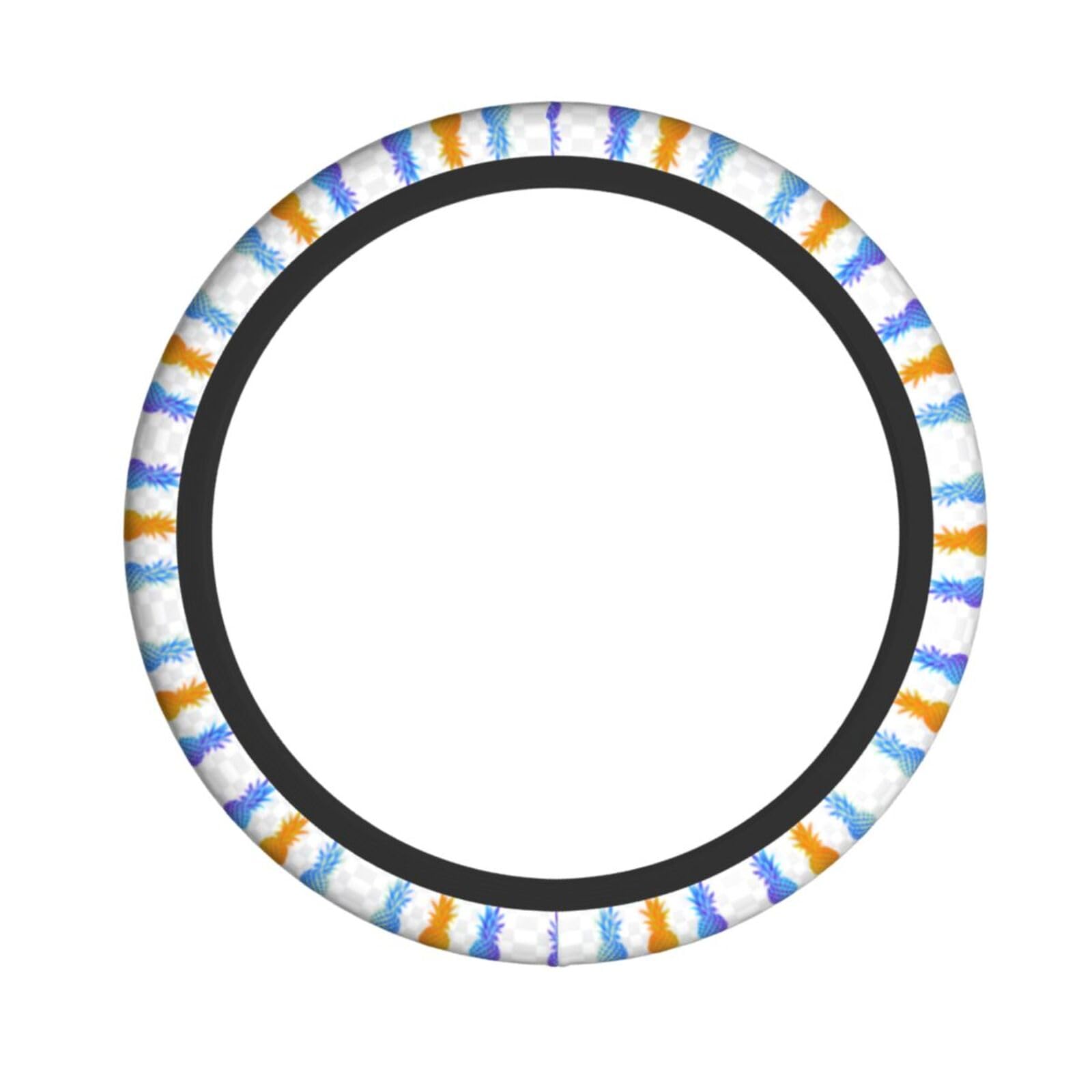 Bunte Ananas-Lenkradabdeckung, Stoff, Lenkradbezug, Automobilzubehör von OAROK
