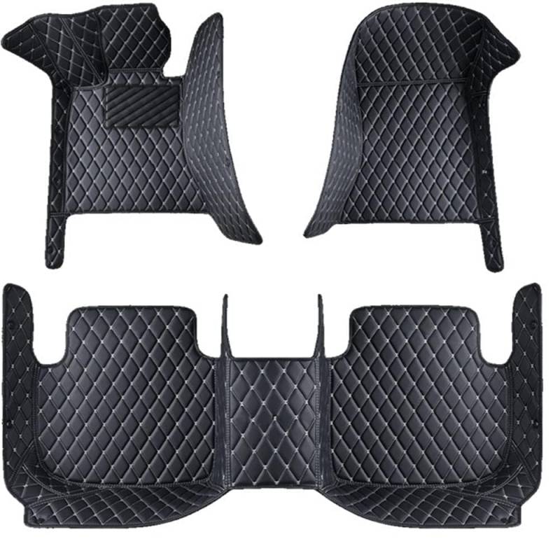 Auto Fußmatten für Honda Fit/Jazz 2004-2007,Matten Leather Floor Liners wasserdichte Teppiche Antirutschmatten Allwetterabdeckung Innenzubehör,C von OBABO