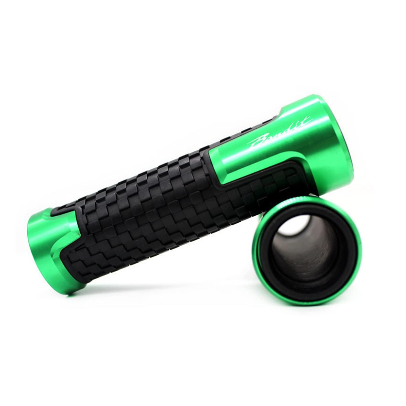 OBEEZI Universal Motorrad Lenkergriffe Motorrad 7/8 "22mm Zubehör Lenkergriff Lenker Motorrad Hand for Su@zuk*i Bandit 650S GSF 250 600 600S 1200 1250 Bandit(Green) von OBEEZI