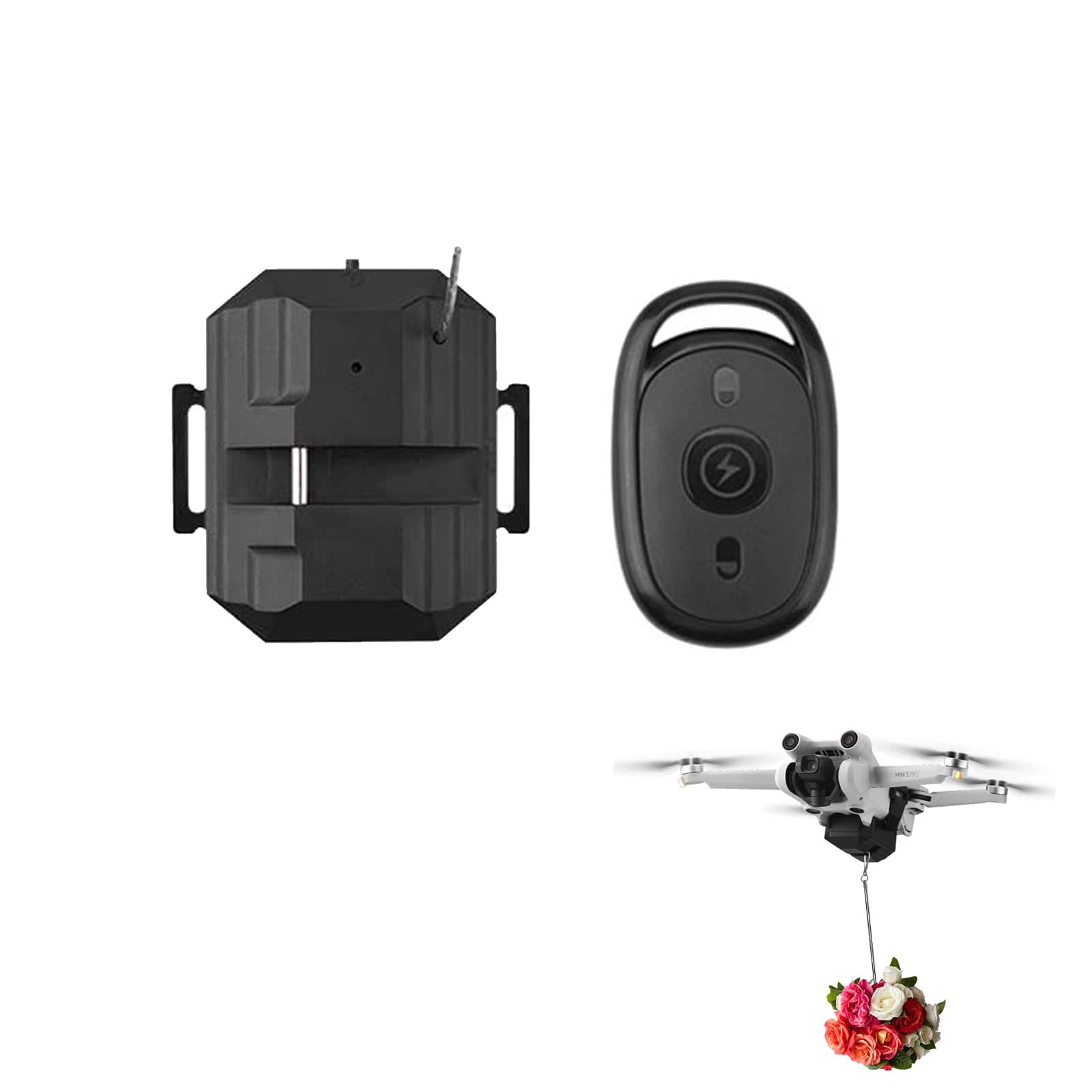 OBEST Airdrop System, Nutzlast Airdrop Release Drop Gerät, Drohnenstarter für Hochzeit, Suche, Rettung Kompatibel mit die meisten Drohnen und DJI von OBEST