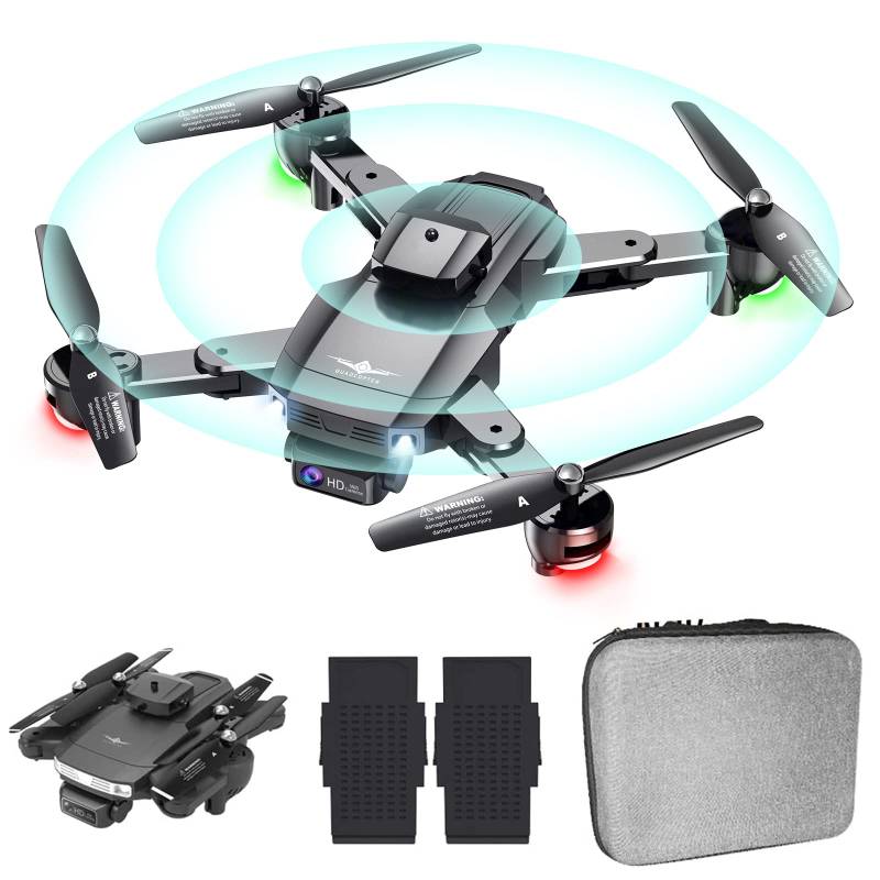 OBEST Drohne mit Kamera 4K, Faltbar RC Quadcopter mit FPV Live Übertragung, 360° Hindernisvermeidung, Höhenhaltung, 24-30 Minuten Flugzeit, 3D Flip, Kopflos Modus, Mini Drone für Kinder Anfänger von OBEST