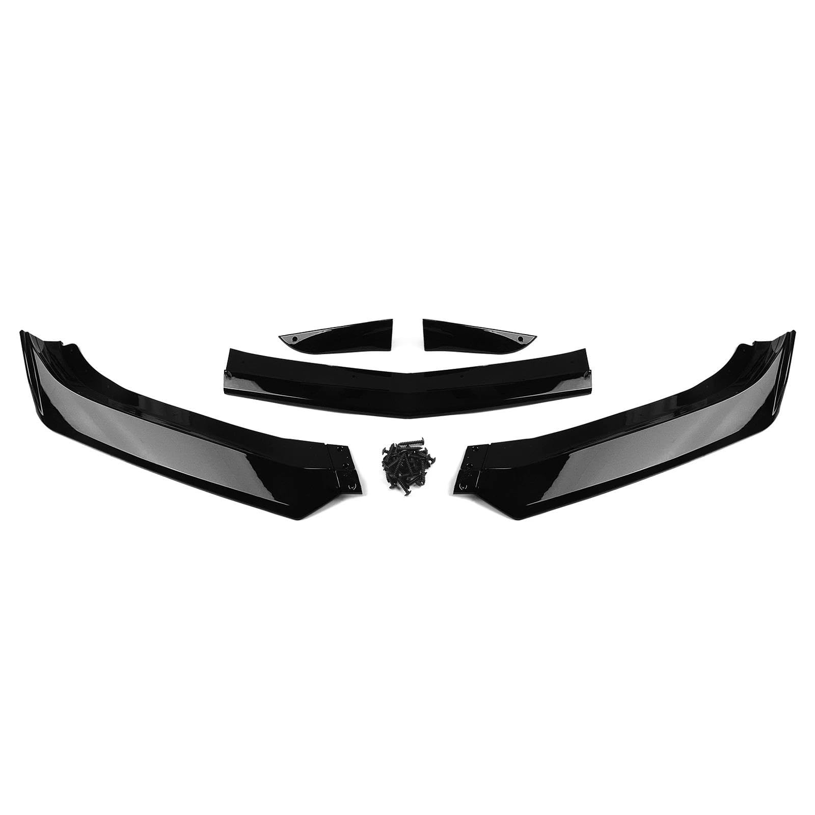 Frontlippe Spoiler Frontschürze Spoiler Lip Splitter Für Chevy Für Camaro 2016 2017 2018 2019 2020 2021 2022 (Farbe : Glänzend schwarz) von OBIOZZ