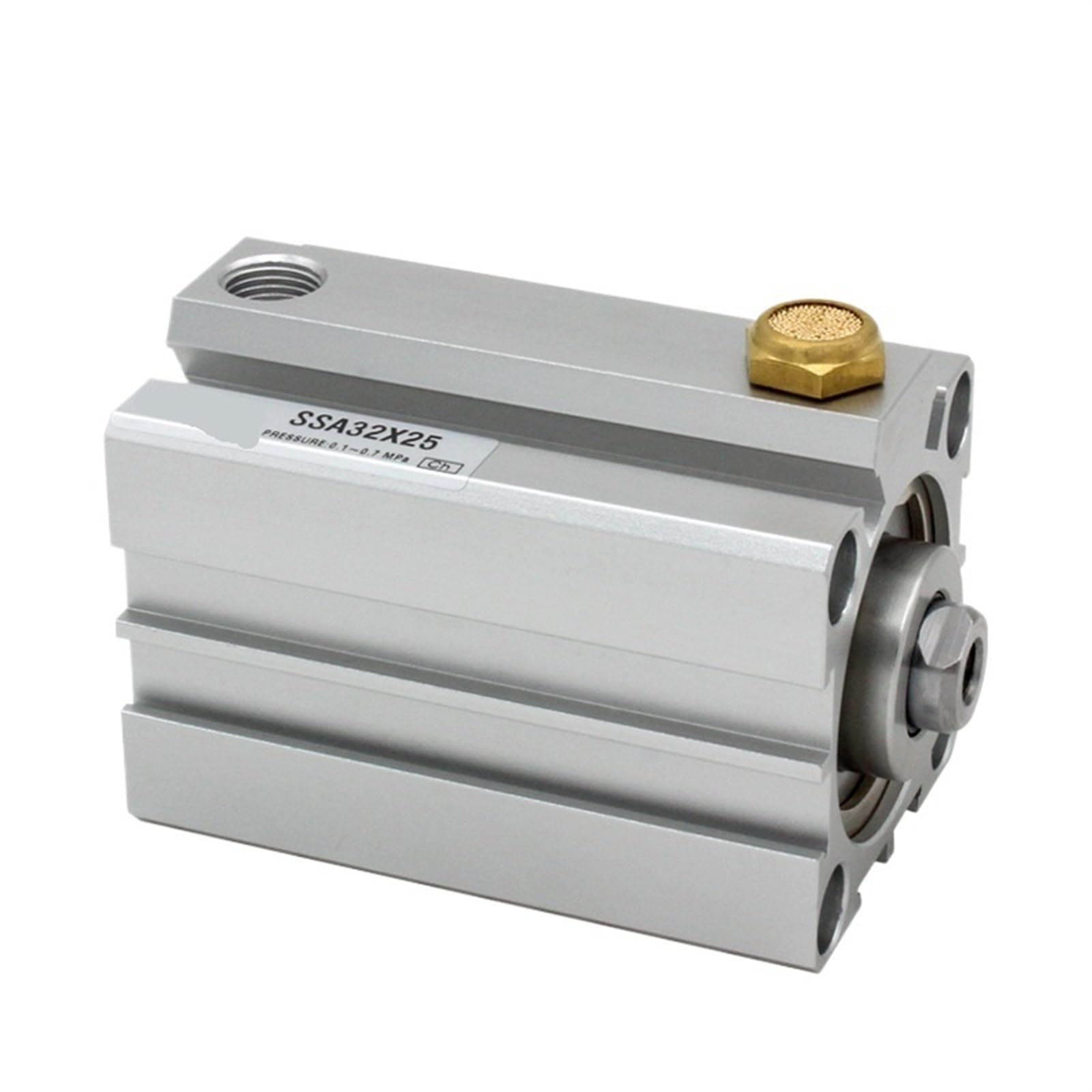 SSA-Serie einfachwirkend-Druckzylinder Kompakter Zylinder mit Bohrung 20 Hub 5~50 mm SSA20X10-SB SSA20X40-B SSA20X20(SSA20X10,Nill) von OBWZRDLNN