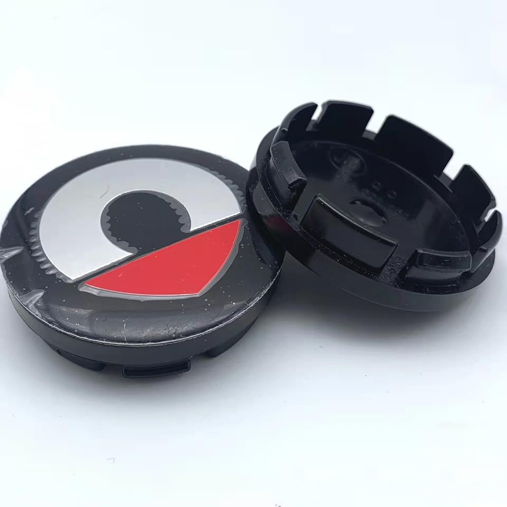 4 Stück Auto Nabendeckel Radnabenkappen Kompatibel mit für Smart Eq Fortwo Forfour 453 451 452 450 454 Roadster 56mm 60mm Radmittelkappen Nabenkappen Zubehör,F-56mm von OBong