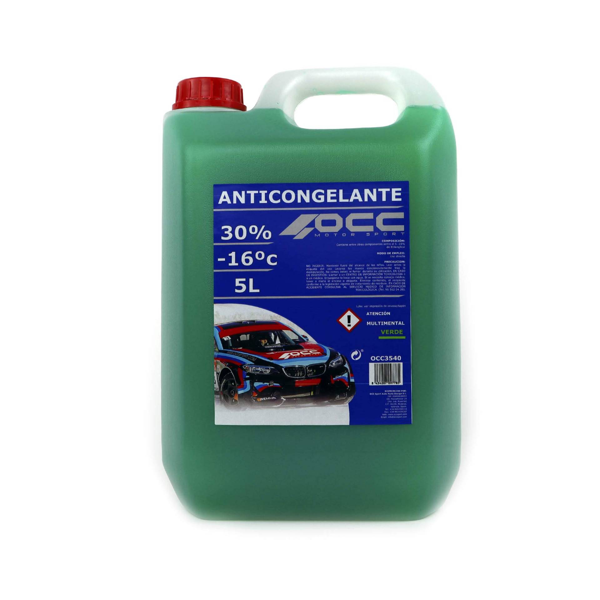 OCC MOTOR SPORT GRÜN FROSTSCHUTZMITTEL 30% -16ºC 5 LITER von OCC MOTOR SPORT