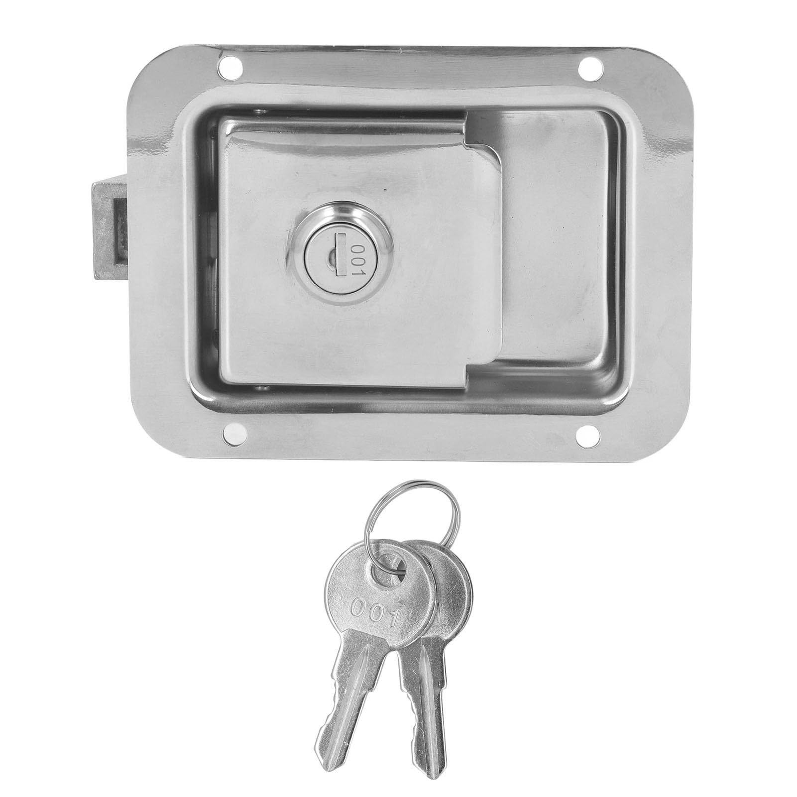 ODJTTIGTravel Trailer Lock Stainless Steel Flush Mount Paddle Type Toolbox Lock for Cabinet RV Door von ODJTTIG