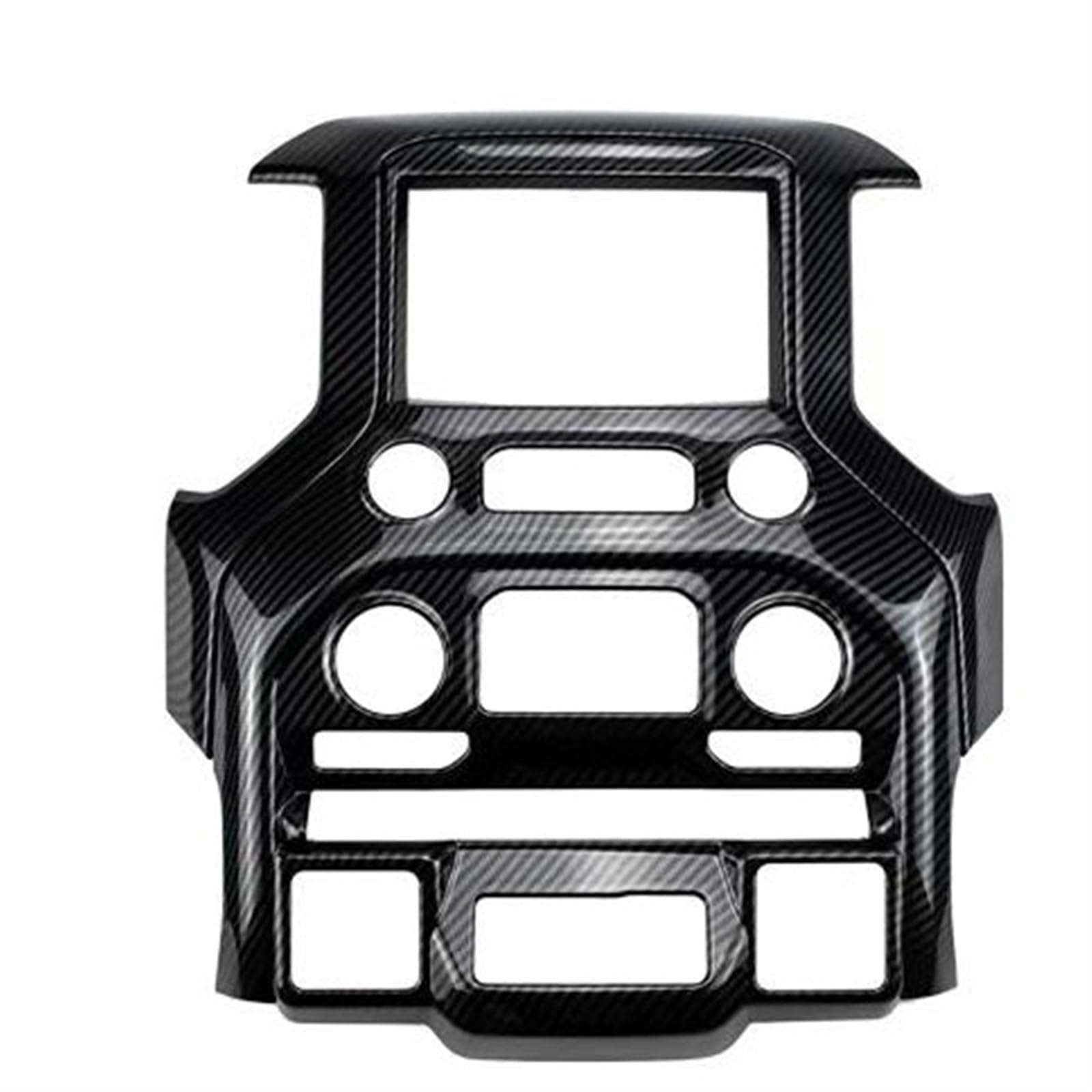 Auto InnentüRgriffschalen Abdeckungs Aufkleber ABS Carbon Fiber Farbe Center Konsole Navigation Bildschirm Rahmen Panel Air Vent Abdeckung Trim Für Chevrolet Für Silverado 2019-2022(Center 2 Pieces) von ODKBFG