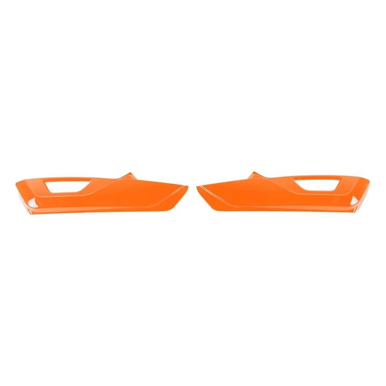 Auto InnentüRgriffschalen Abdeckungs Aufkleber Auto-Innenleisten Zubehör Für Ford Für Mustang 2015+ Autositz Seitendekoration Panel Aufkleber Abdeckung(Orange) von ODKBFG