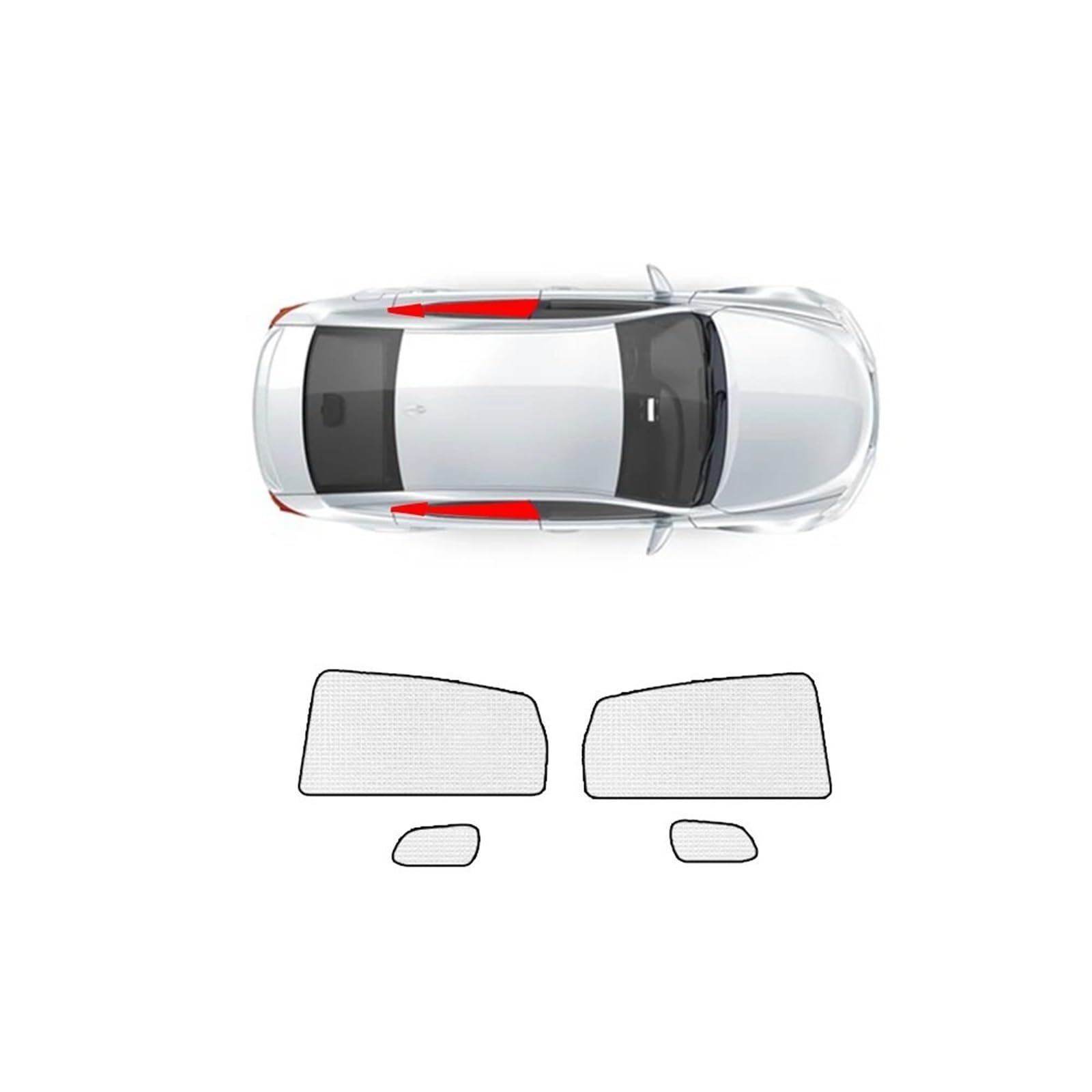 Auto-Sonnenschutz Für CR-V Für CRV Für CR V 2017 2018 2019 2020 2021 2022 Autosonnenschutz Windschutzscheibenfenster Sonnenblende Schatten UV-Schutz Zubehör Autofenster-Sonnenschutz(Rear Widow 4pcs) von ODKBFG