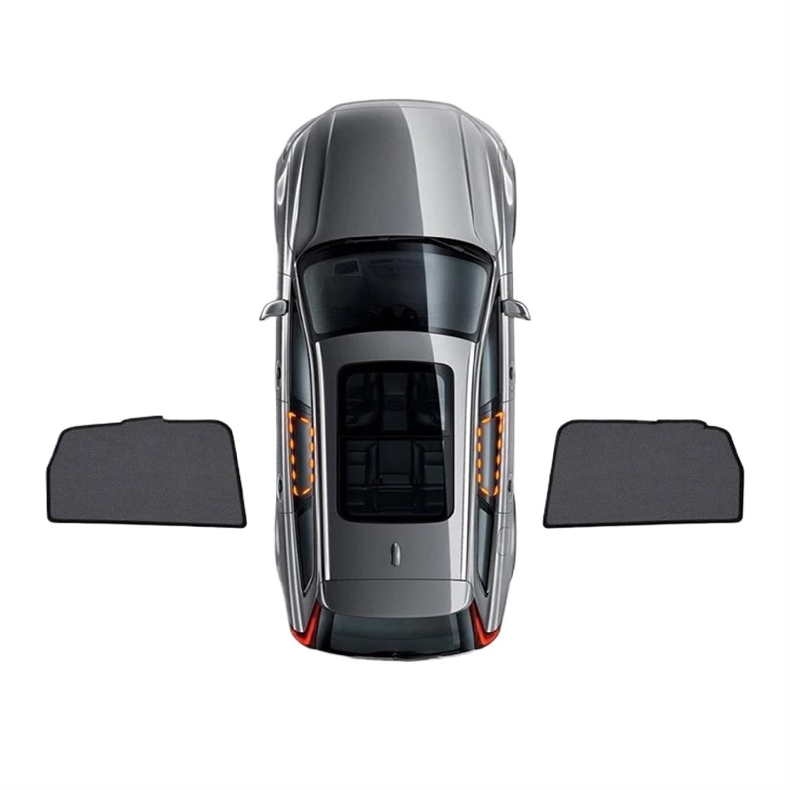 Auto-Sonnenschutz Für KIA Für Sportage Für SL 2011 2012 2013 2014 2015 Autofenster Sonnenschutz UV-Schutz Auto Vorhang Sonnenschutz Visier Netz Mesh Autofenster-Sonnenschutz(2PCS Rear) von ODKBFG