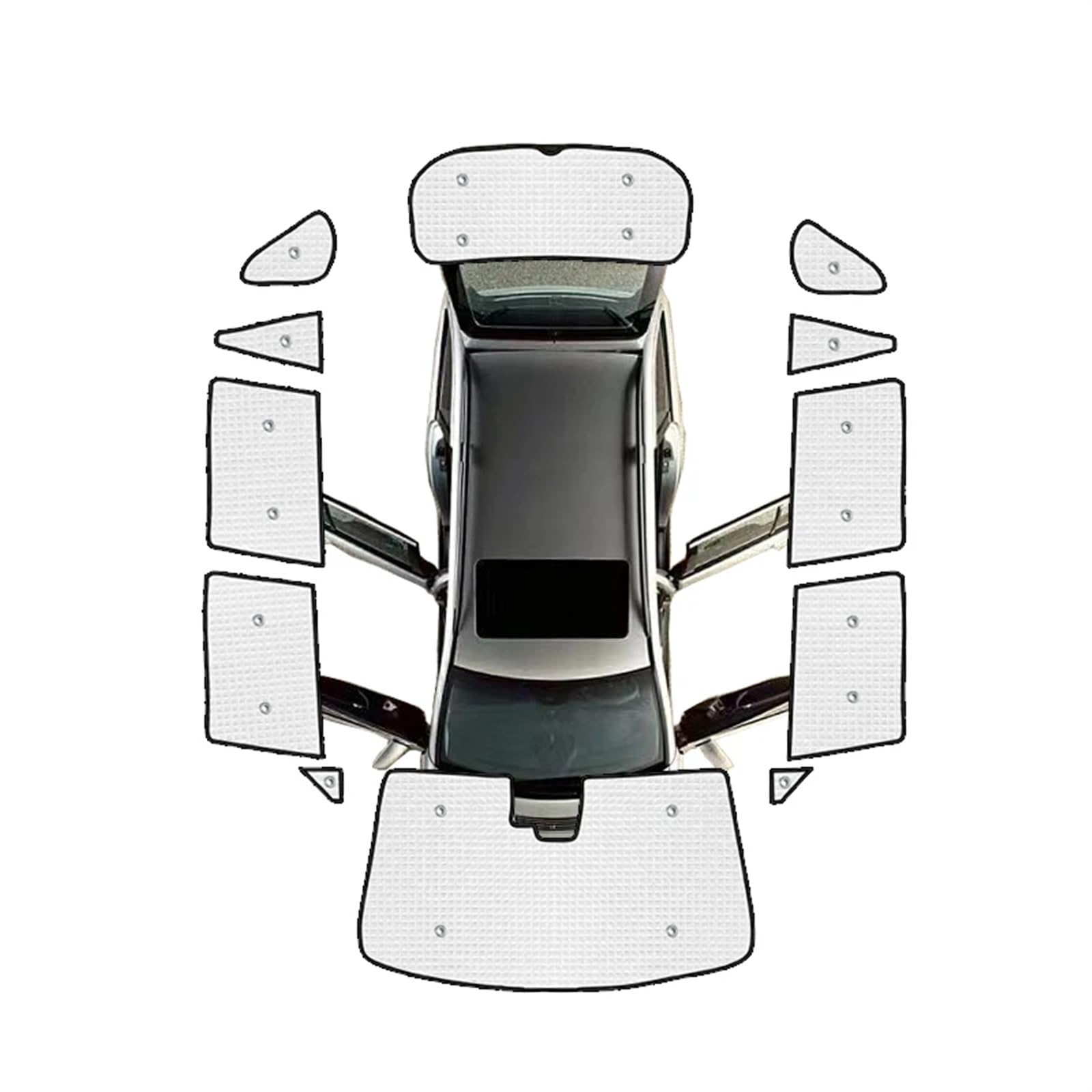 Auto-Sonnenschutz Für Toyota Für RAV4 Für XA50 2019 2020 2021 2022 2023 Seitenfenster Sonnenschutz Anti-UV-Sonnenschutz Autoabdeckung Windschutzscheibenvisier Autofenster-Sonnenschutz(All Sunshades) von ODKBFG