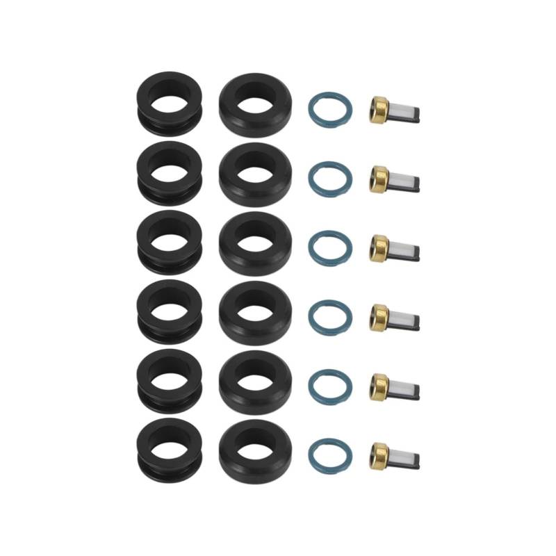 Einspritzventil Autozubehör 6PCS Einspritzdüsen Dichtung O-Ring Kit MD164888 Passend Für Mitsubishi 3000GT INP-014 Einspritzdüse von ODKBFG