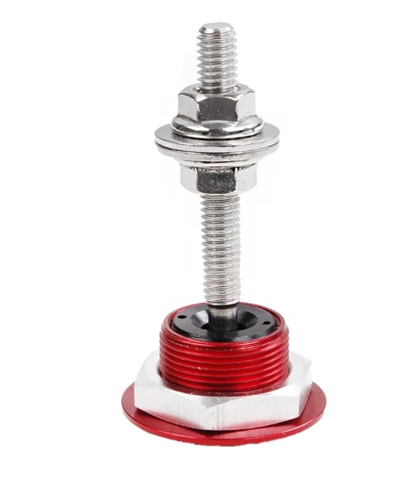 Hydraulische Gasdruckfeder EIN Satz 30 Mm Motorhaubenschloss Mini 22 Schraubknopftyp Automodifikation Motorraum Renndekoration Diebstahlschutz Motorhauben Gasfeder(A- Set-red) von ODKBFG