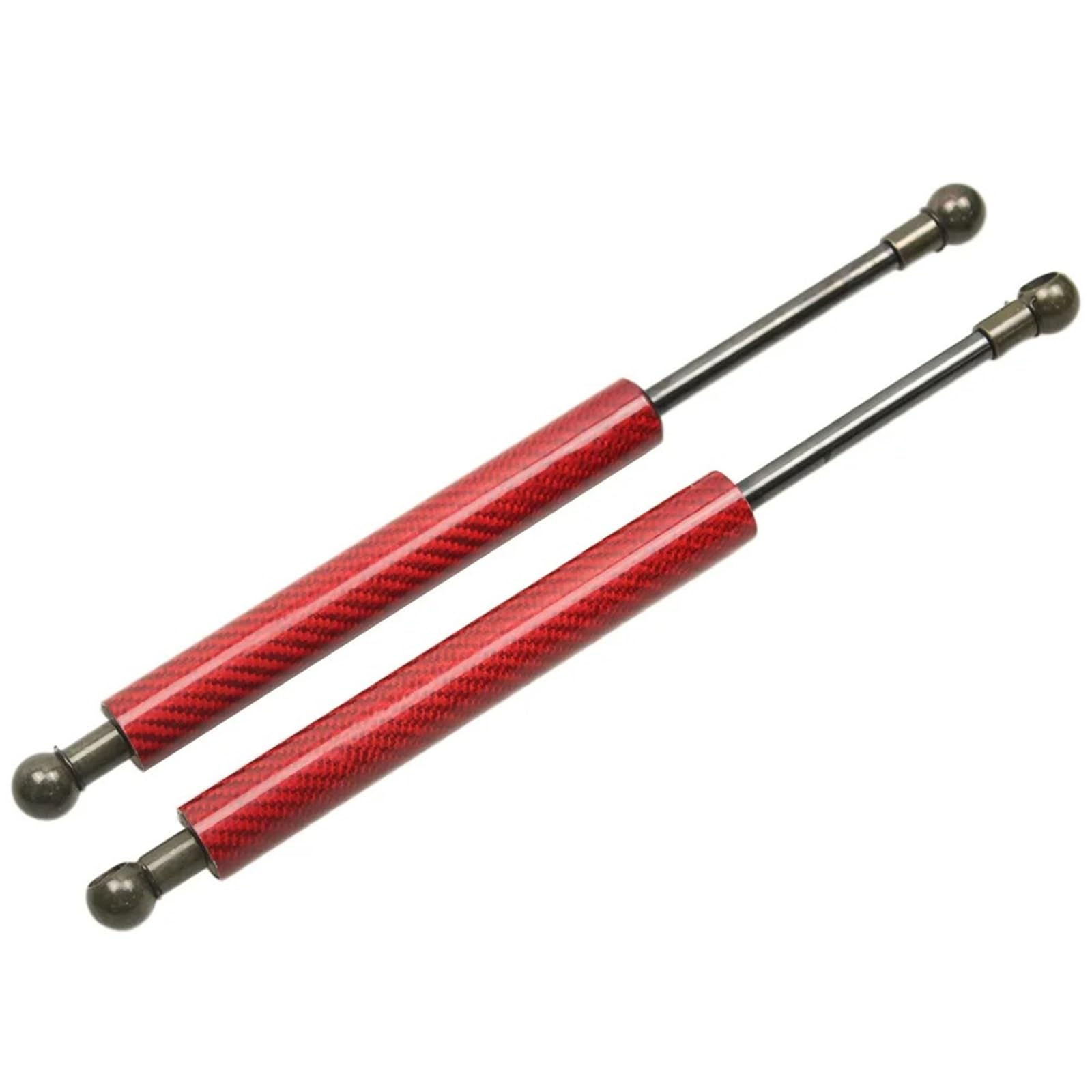 Hydraulische Gasdruckfeder Für FIAT Für 500 2007-2023 Fronthaube Änderung Gas Strut Lift Unterstützung Stoßdämpfer Zubehör Absorber Unterstützung Stange Motorhauben Gasfeder(Red Carbon Fiber) von ODKBFG