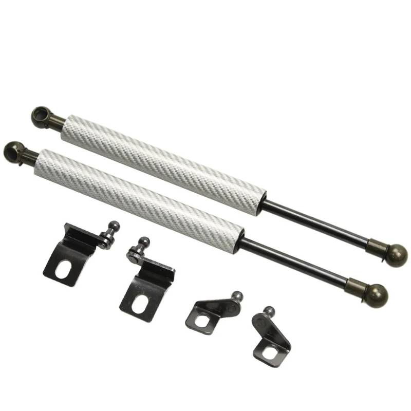 Hydraulische Gasdruckfeder Für Subaru Für Legacy Für Outback BP Wagon 2003-2009 Front Hood Gas Strut Lift Unterstützung Stoßdämpfer Strut Frühling Stange Motorhauben Gasfeder(Silver Carbon Fiber) von ODKBFG