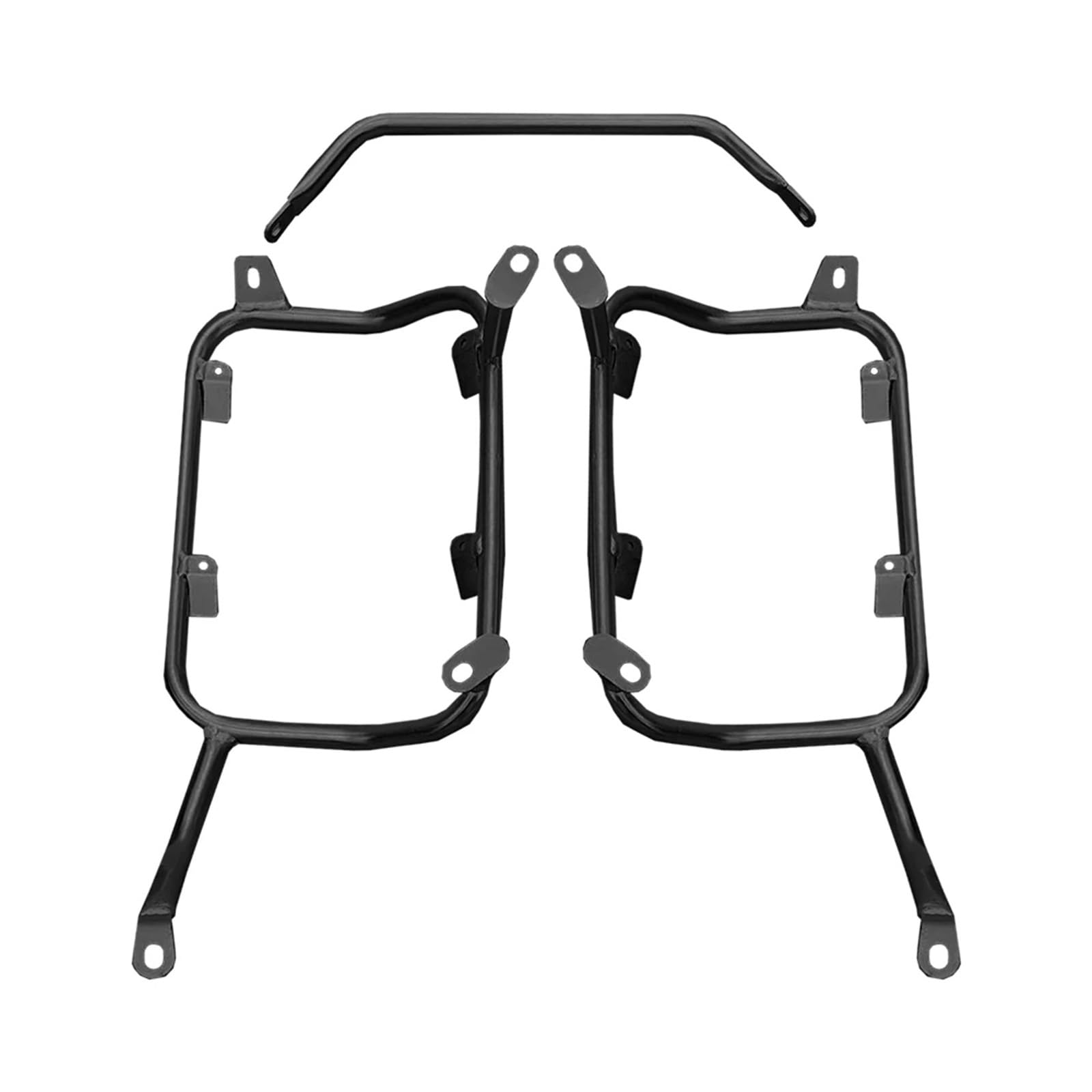 Motorrad-Gepäckträger Für Tiger 850 900 2020 2021 2022 2023 Motorrad Schwanz Trunk Fall Pannier Sattel Halterung Aluminium Box Edelstahl Gepäck Rack Gepäckträger Hinten(BK Panniers Rack) von ODKBFG