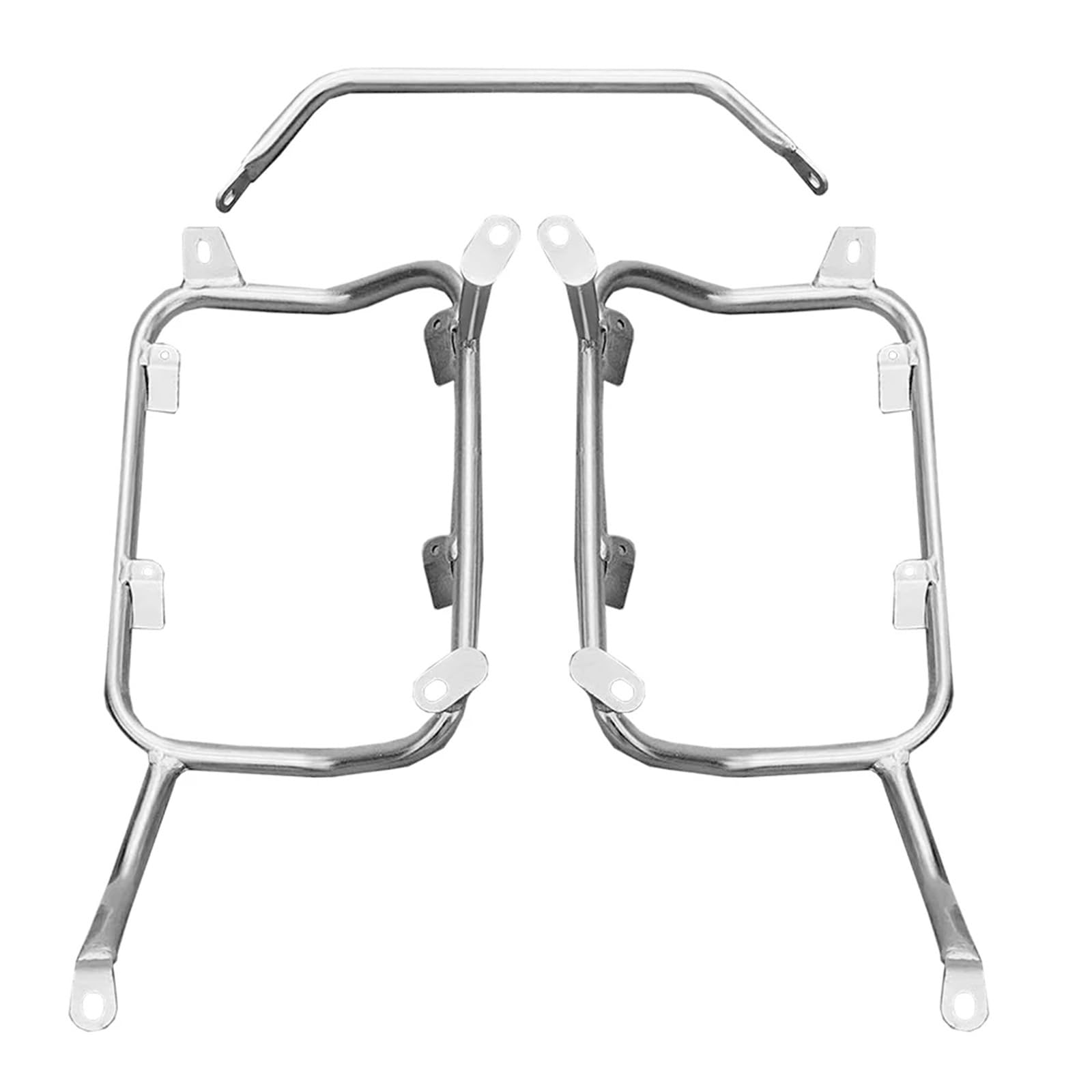 Motorrad-Gepäckträger Für Tiger 850 900 2020 2021 2022 2023 Motorrad Schwanz Trunk Fall Pannier Sattel Halterung Aluminium Box Edelstahl Gepäck Rack Gepäckträger Hinten(SL Panniers Rack) von ODKBFG