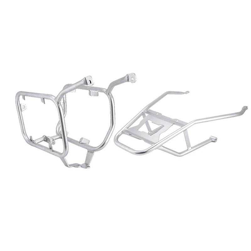 Motorrad-Gepäckträger Für X-ADV750 Für XADV 750 Für XADV750 2021 2022 2023 Motorrad Edelstahl Panniers Rack Hinten Topcase Gepäck Halterung Unterstützung Gepäckträger Hinten(Silber) von ODKBFG