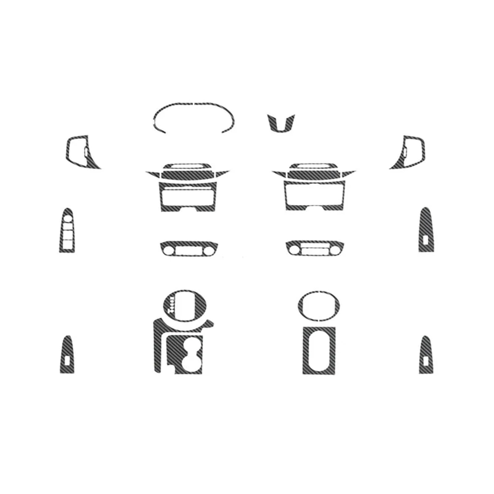 Panel Abdeckung Auto-Styling 3D Kohlefaser Auto Innenraum Mittelkonsole Farbwechsel Formaufkleber Aufkleber Für Kia Sportage R 2011-2015 Abdeckung Trim(Rot) von ODKBFG