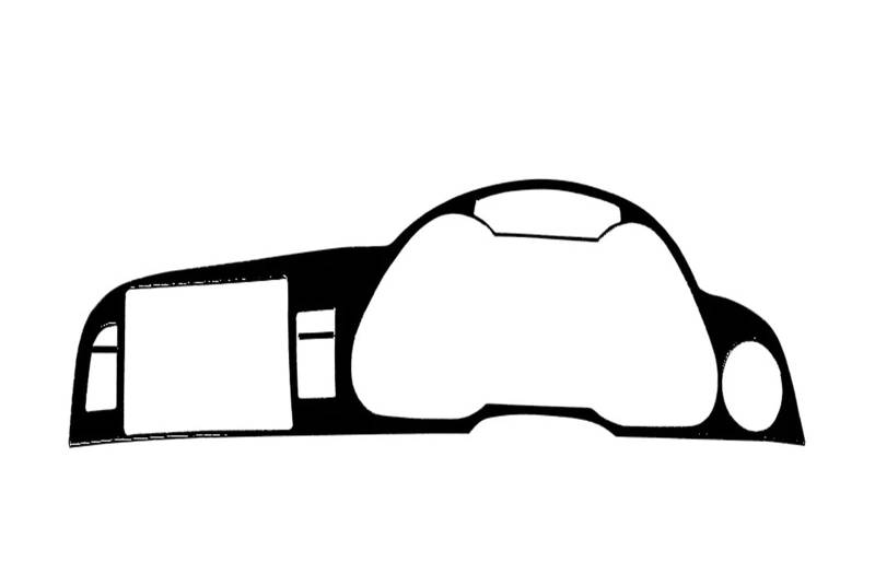 Panel Abdeckung Für A6 C6 S6 2007-2015, Piano Black, Gangschaltung, Luftauslass, Tacho, Lenkrad, Fensterheber, Anzug, Auto-Innenaufkleber Abdeckung Trim(10) von ODKBFG