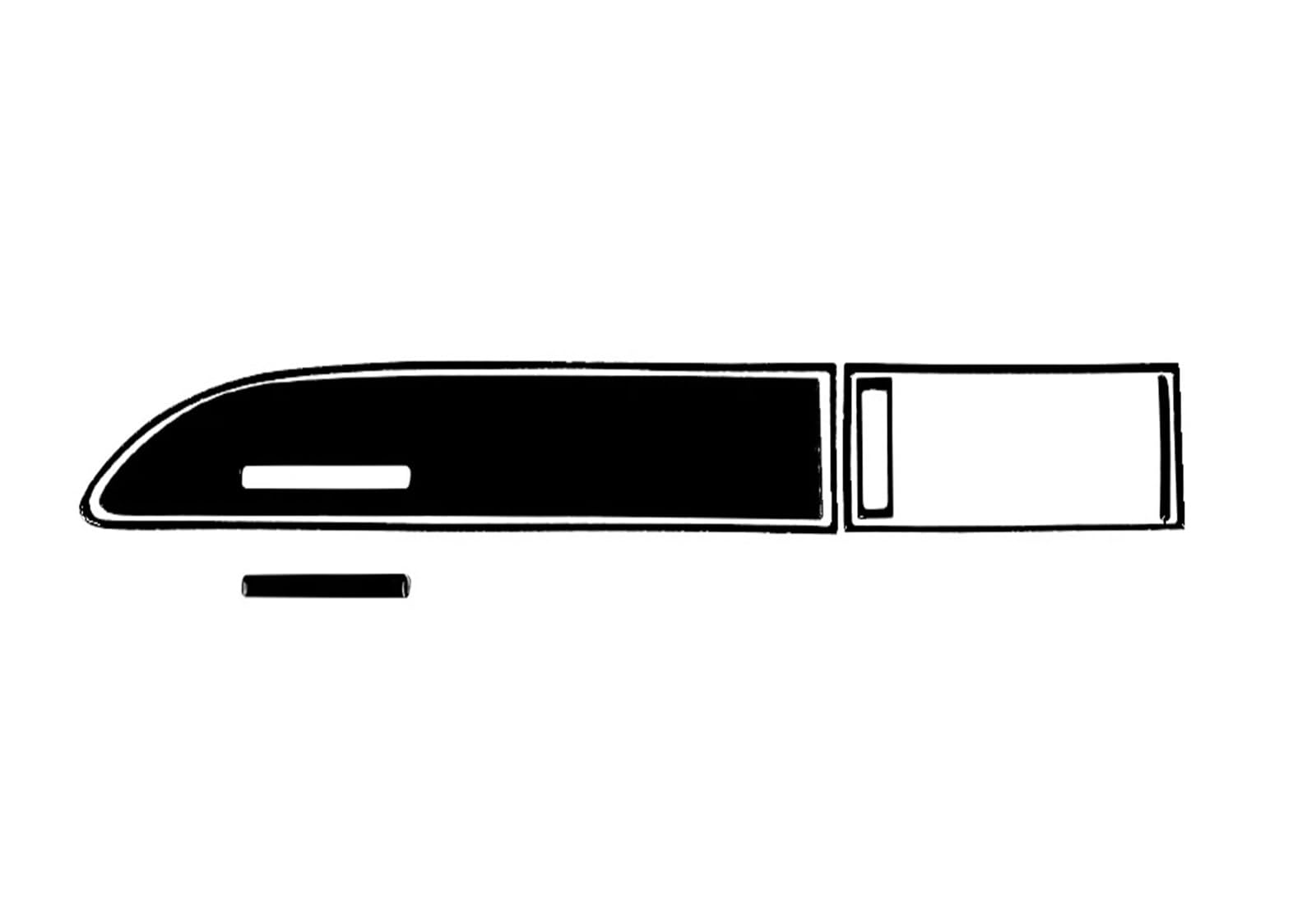 Panel Abdeckung Für A6 C6 S6 2007-2015, Piano Black, Gangschaltung, Luftauslass, Tacho, Lenkrad, Fensterheber, Anzug, Auto-Innenaufkleber Abdeckung Trim(7) von ODKBFG