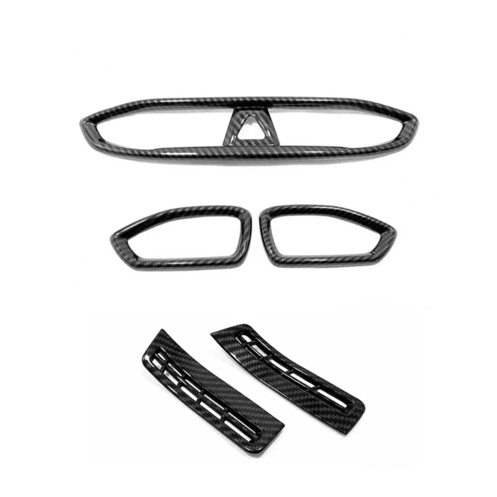 Panel Abdeckung Für Hyundai Für Santa Fe 2019 2020 Carbon Fiber Innen Zubehör Fensterheber Schalter Taste Abdeckung Borte Tür Armlehne Panel Rahmen Abdeckung Trim(Outlet Cover 5 Piece) von ODKBFG