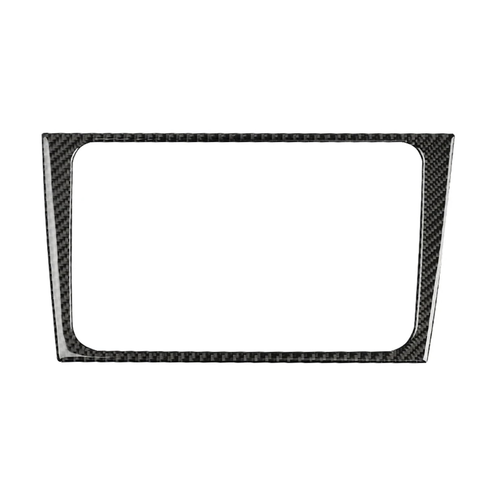 Panel Abdeckung Für VW Für Golf 6 Für GTI R MK6 2008-2012 Kohlefaser Auto Zentralsteuerung CD Panel Rahmen Dekoration Aufkleber Autozubehör Abdeckung Trim(Schwarz) von ODKBFG