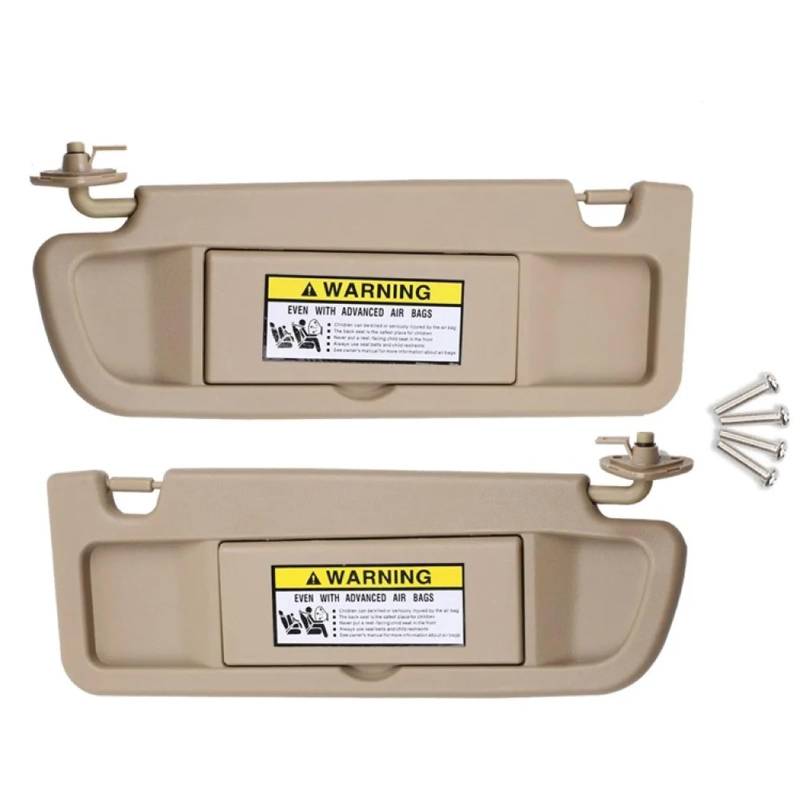 Sonnenblende Auto Sonnenblende Beige Grau Links Rechts Seite Fahrerseite Beifahrerseite Für Civic 2006 2007 2008 2009 2010 2011 83280SNAA01ZA Auto Sonnenschutz(Beige Left and Right) von ODKBFG