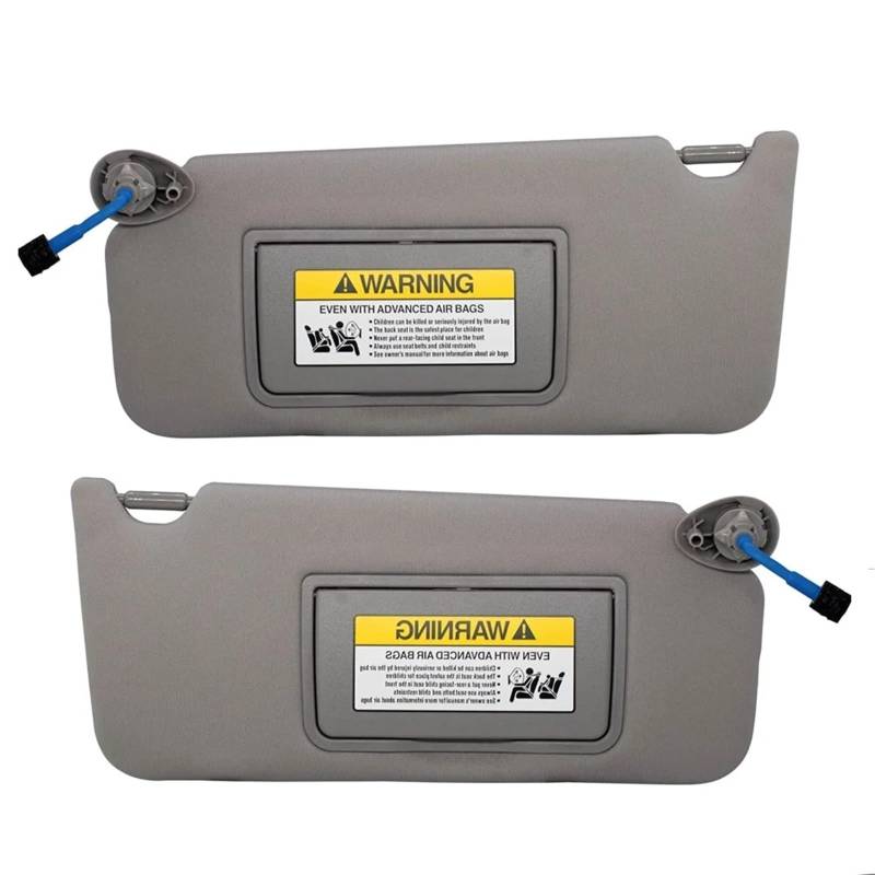 Sonnenblende Sonnenblende Fahrerseite Beifahrerseite Beige Grau Linke Seite Rechte Seite Für Accord 2013 2014 2015 2016 2017 Auto Sonnenschutz(A Pair of Gray) von ODKBFG