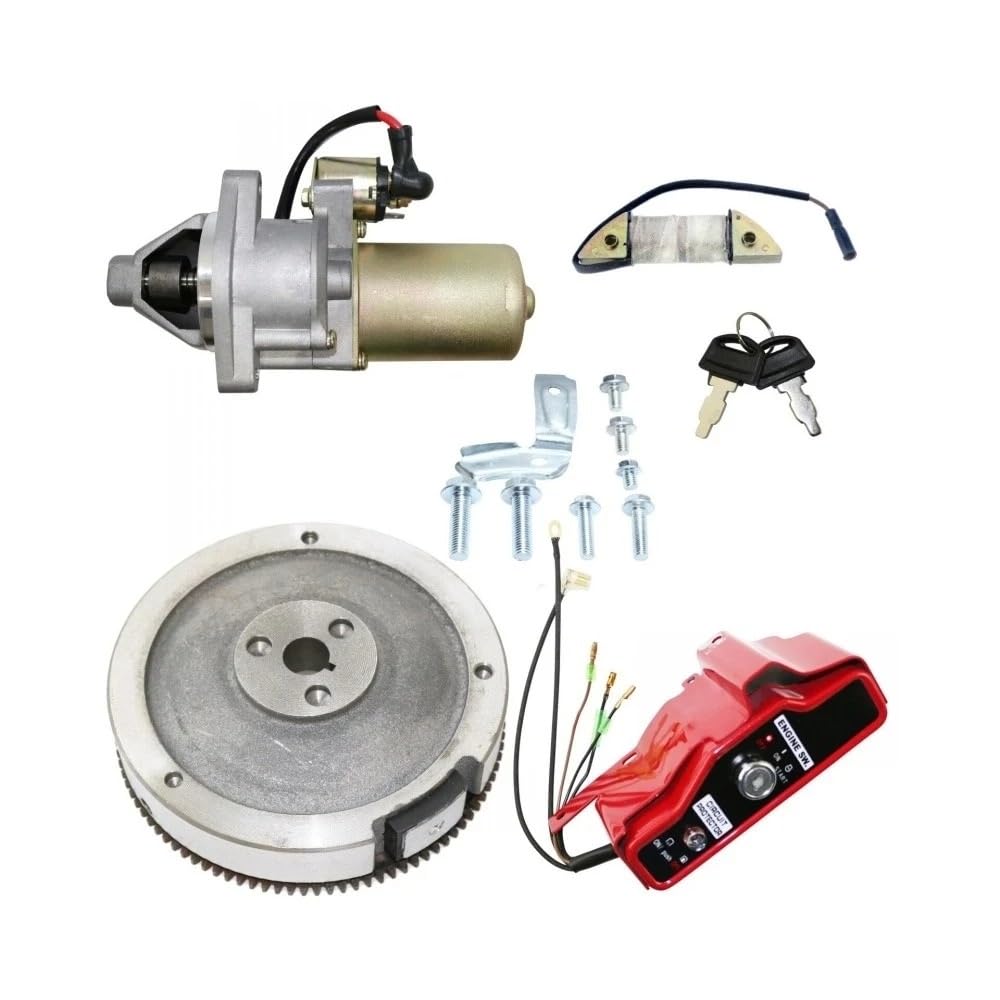 Startermotor FÜR GX270 GX240 Generator GEHÄUSE Starter Motor SCHWUNGRAD Ladung Spule Schalter ELEKTRISCHE Start Kits GX270 Anlasser von ODKBFG