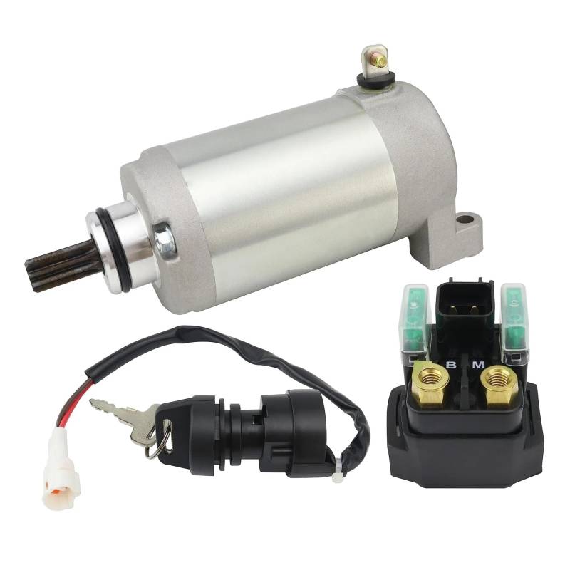 Startermotor Für Raptor 250 YFM25R 2008-2013 Für Raptor 250 YFM25R SE 2008-2011 Für Raptor 250 YFM25R SE II 200 Starter Relais Zündung Anlasser von ODKBFG