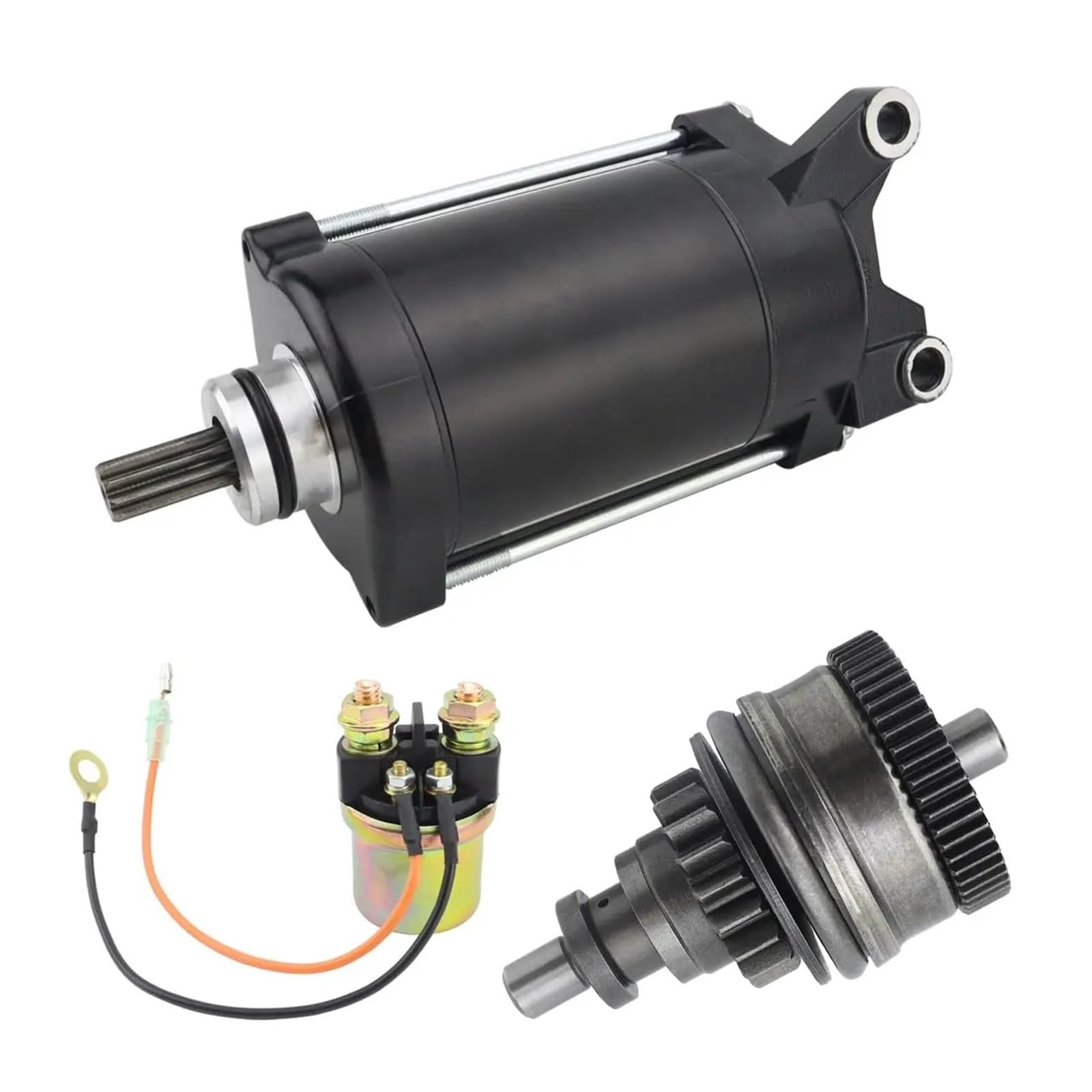 Startermotor Für WaveRunner GP XA800 RA/WVT1100 GP XL SV XA1200 Boote EXT1100 EXS EXT XRT LST 1200 63M-81800-00 Starter für Bendix Relais Anlasser(3 PCS Set) von ODKBFG