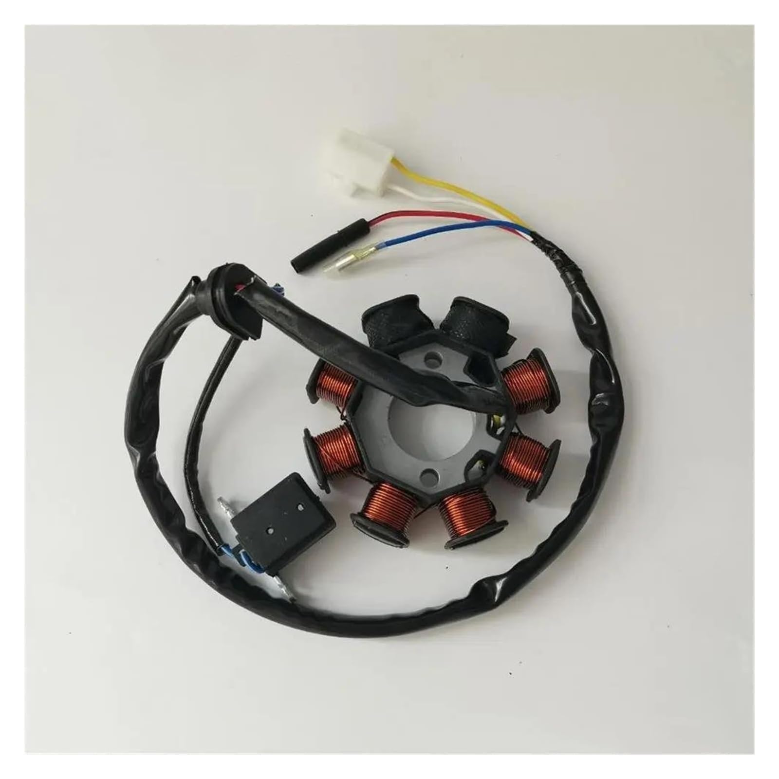 Stator 4-Takt-Roller Moped ATV Quad Go Kart 139QMB 1P39QMB GY6 50 60 80 CcDoppelzündung Magneto Stator 8-polig 4-Draht Zündung von ODKBFG