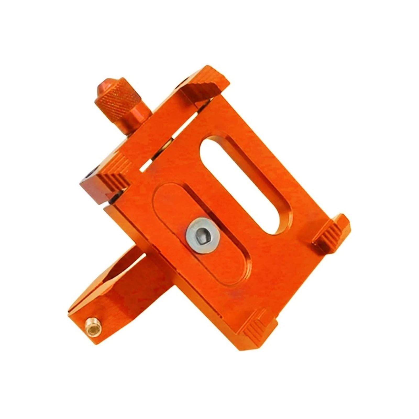 Telefonhalterung Motorrad Für 22mm Lenker CNC Aluminium Legierung Navigation Klammern Elektrische Fahrräder Roller Usw Motorrad Telefon Halter Ist Geeignet Navigation Halterung(Orange) von ODKBFG