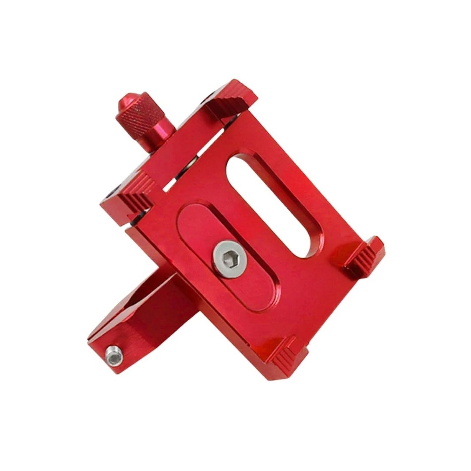 Telefonhalterung Motorrad Für 22mm Lenker CNC Aluminium Legierung Navigation Klammern Elektrische Fahrräder Roller Usw Motorrad Telefon Halter Ist Geeignet Navigation Halterung(Rot) von ODKBFG