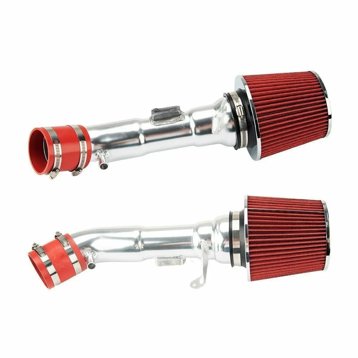 Turbo-Ansaugrohr Für Infiniti G37 3,7 L 08-13 Für Nissan 370Z 09-20 Schwarz Cold Air Intake System Filter Kit(Rot) von ODKBFG