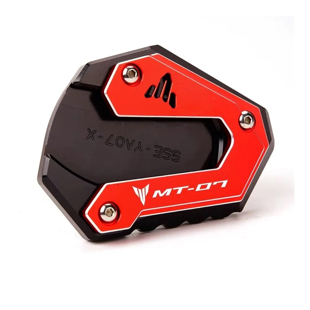 Motorrad-Seitenständerplatte Für Ya&maha MT-07 2014-2024 Motorrad Seitenständer Vergrößern Kickstand Extension Plate Pad Schlüsselanhänger Ring von OEJDGYVNSX